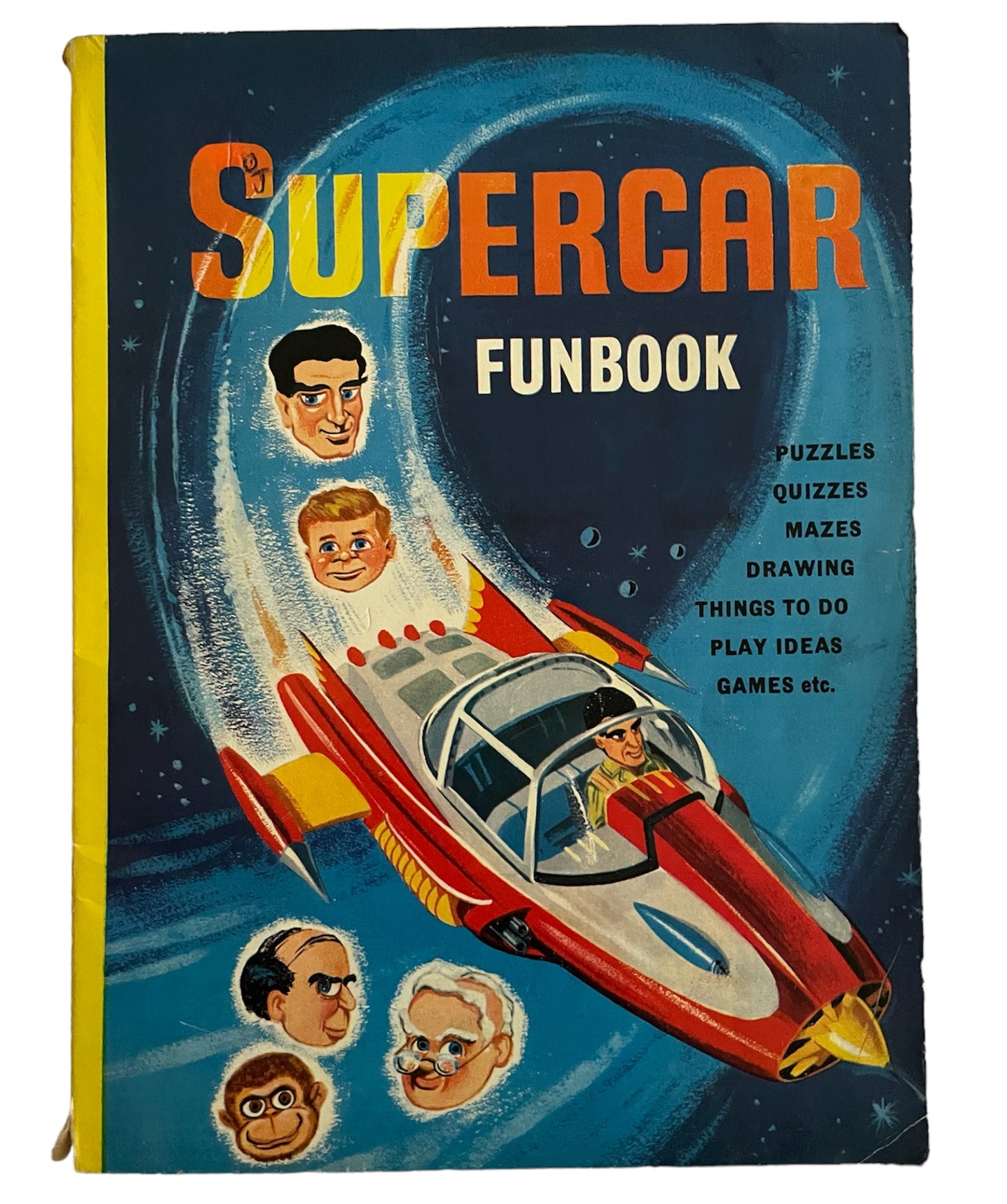 Vintage Gerry Andersons 1965 Ultra Ultra Rare Supercar Activity Fun Book - As Seen In The Television Series