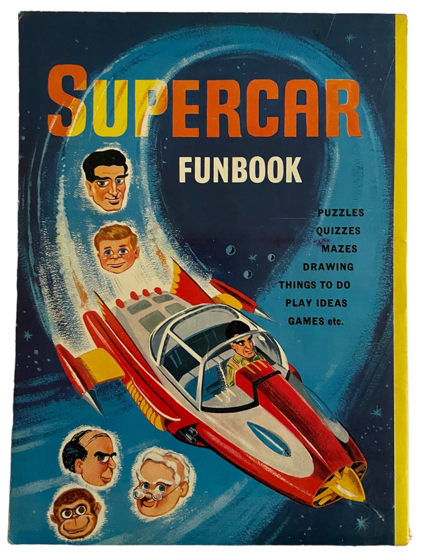 Vintage Gerry Andersons 1965 Ultra Ultra Rare Supercar Activity Fun Book - As Seen In The Television Series