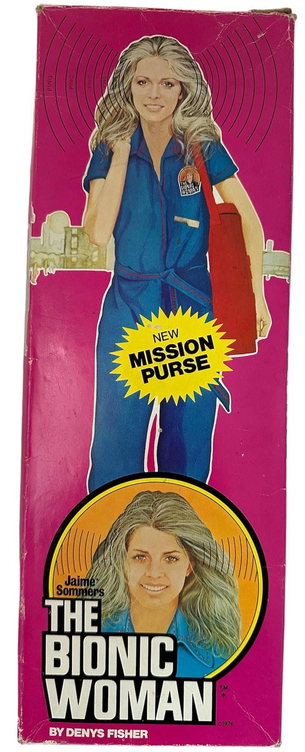 Vintage The Bionic Woman Jamie Sommers Action Figure Doll - Produced By Kenner in 1976 and distributed in the UK by Denys Fisher - In The Original Box