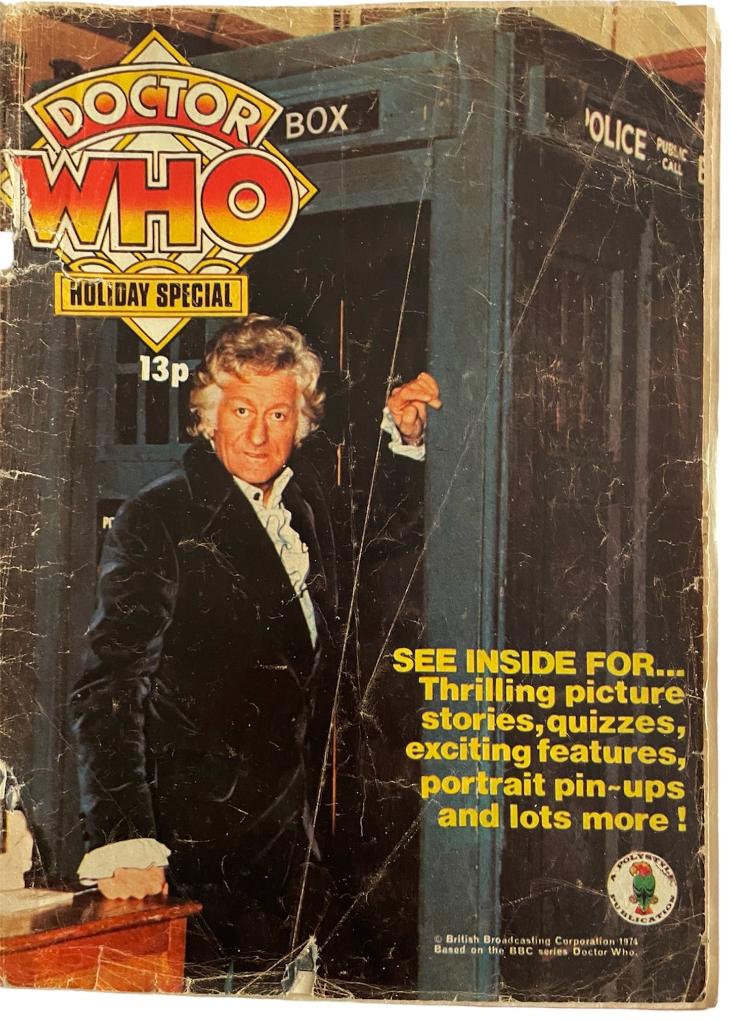 Vintage Doctor Who Holiday Special 1974&nbsp; - Featuring Jon Pertwee A The Dr - Very Good Condition - Ultra Rare Highly Collectable Magazine.