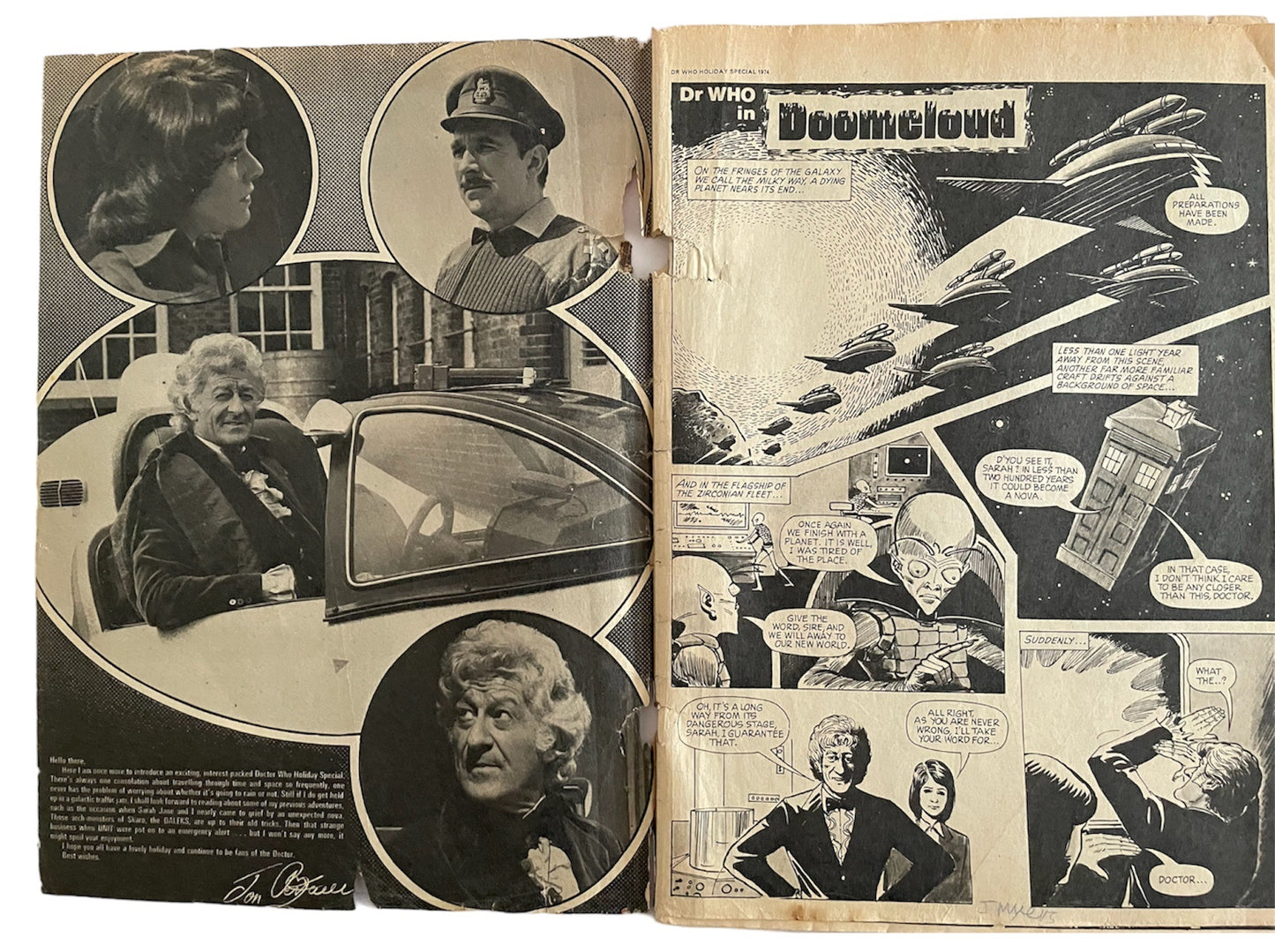 Vintage Doctor Who Holiday Special 1974&nbsp; - Featuring Jon Pertwee A The Dr - Very Good Condition - Ultra Rare Highly Collectable Magazine.