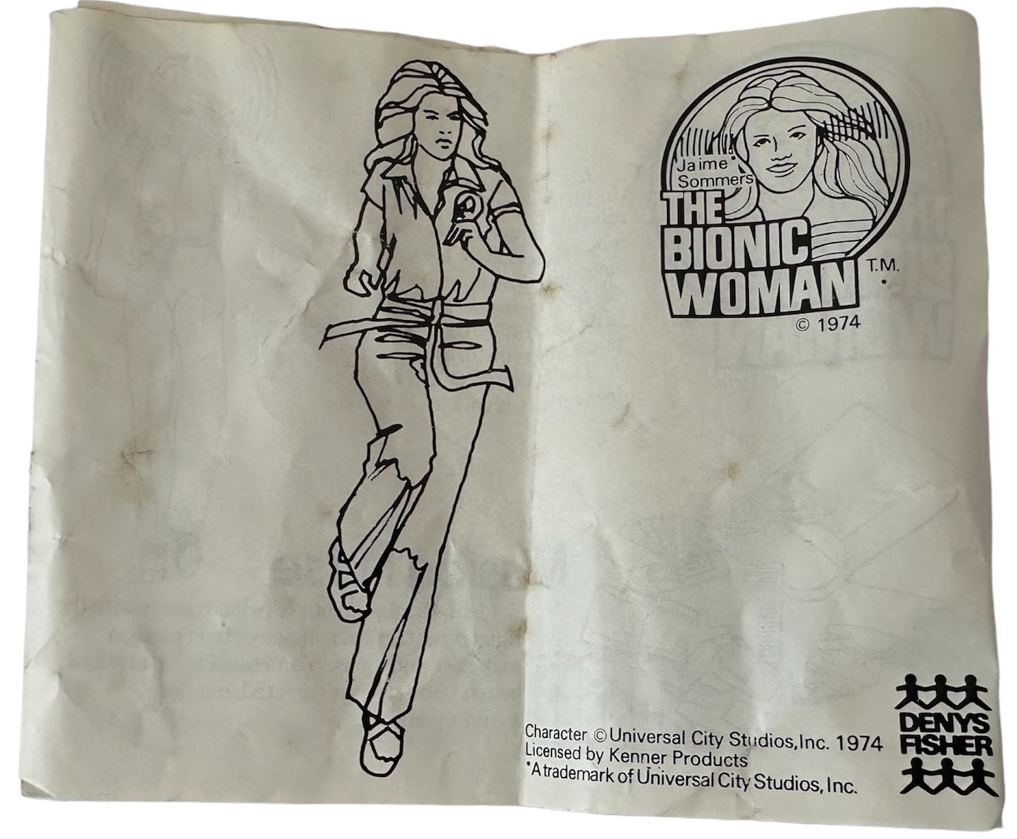 Vintage The Bionic Woman Jamie Sommers Action Figure Doll - Produced By Kenner in 1976 and distributed in the UK by Denys Fisher - In The Original Box