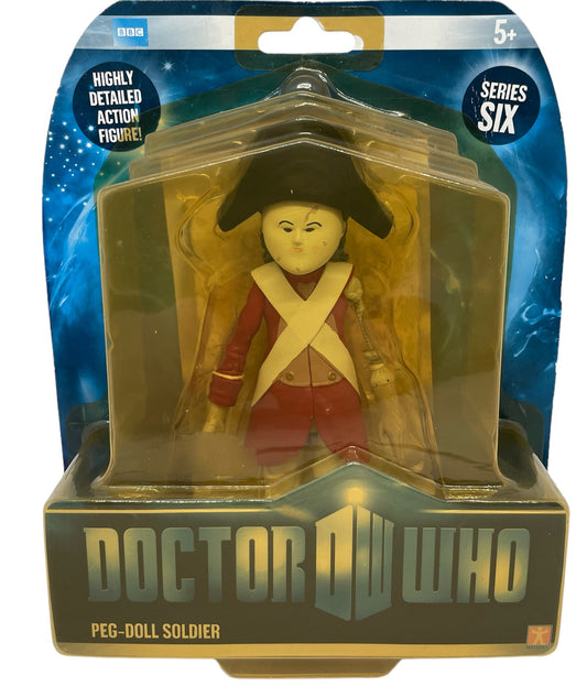 Vintage 2009 Doctor Dr Who Series Six - Peg-Doll Soldier Action Figure From Night Terrors - Factory Sealed Shop Stock Room Find