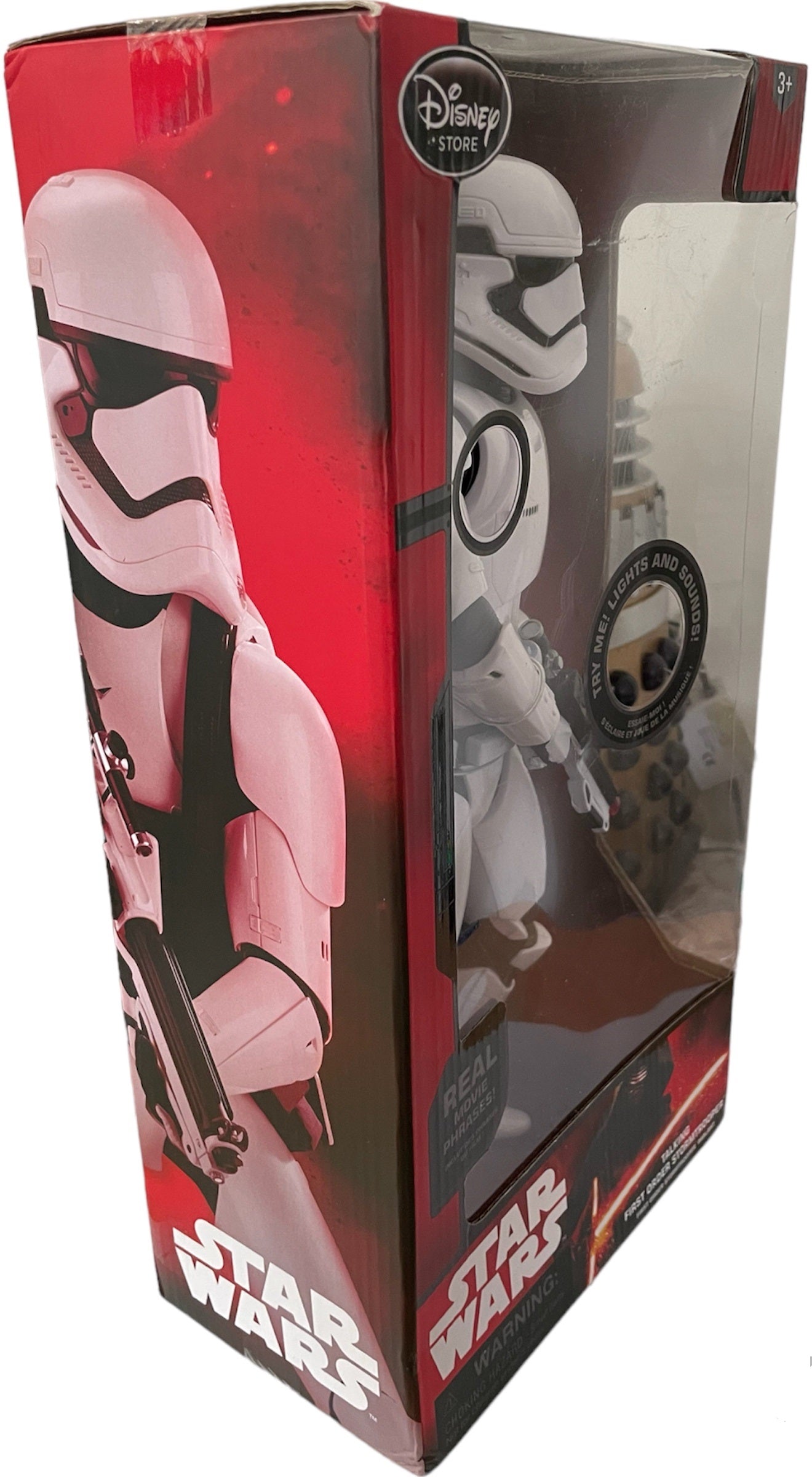 Vintage 2015 Star Wars The Force Awakens 14 Inch Electronic Talking First Order Stormtrooper Action Figure - Factory Sealed Shop Stock Room Find