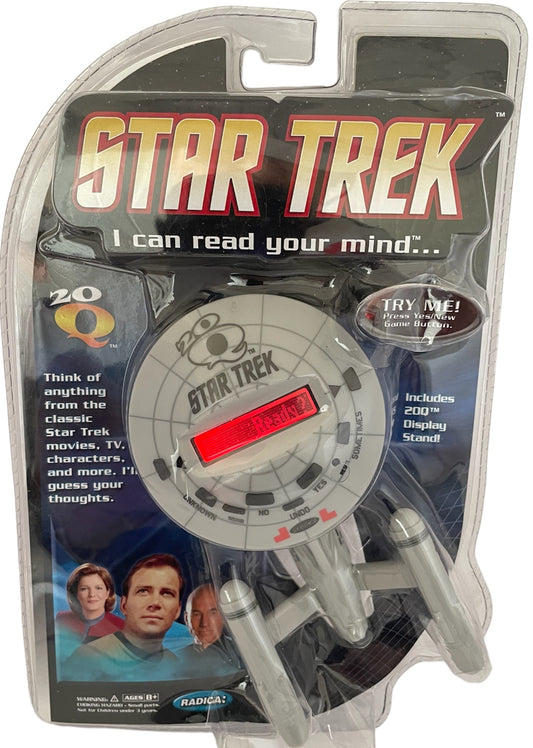 Star Trek Radica 2009 20Q I Can Read Your Mind - USS Enterprise NCC-1701 Star Ship Model Computer - Brand New Factory Sealed Shop Stock Room Find