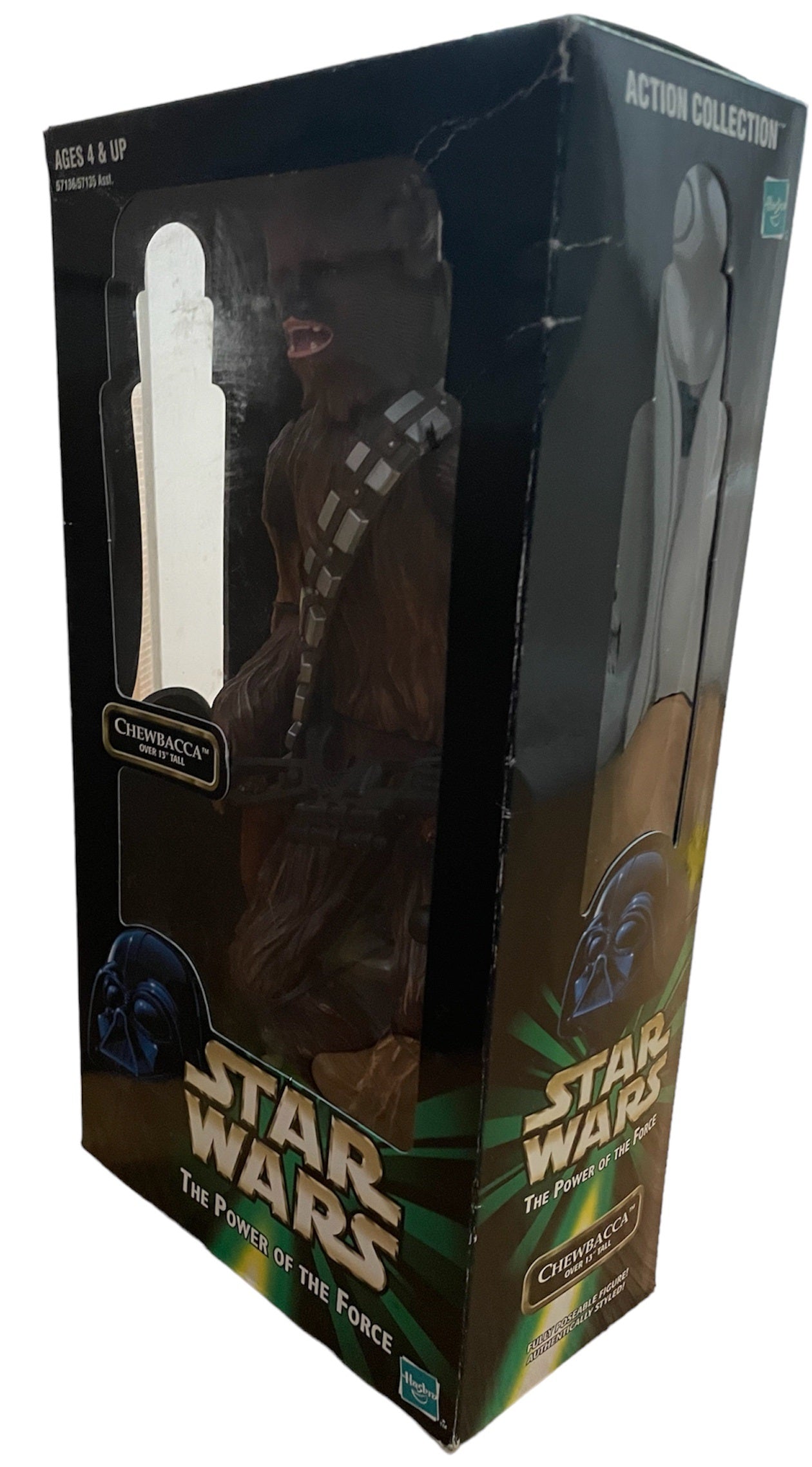 Vintage 1999 Star Wars The Power Of The Force - Return Of The Jedi Chewbacca 13 Inch Tall Action Figure - Factory Sealed Shop Stock Room Find