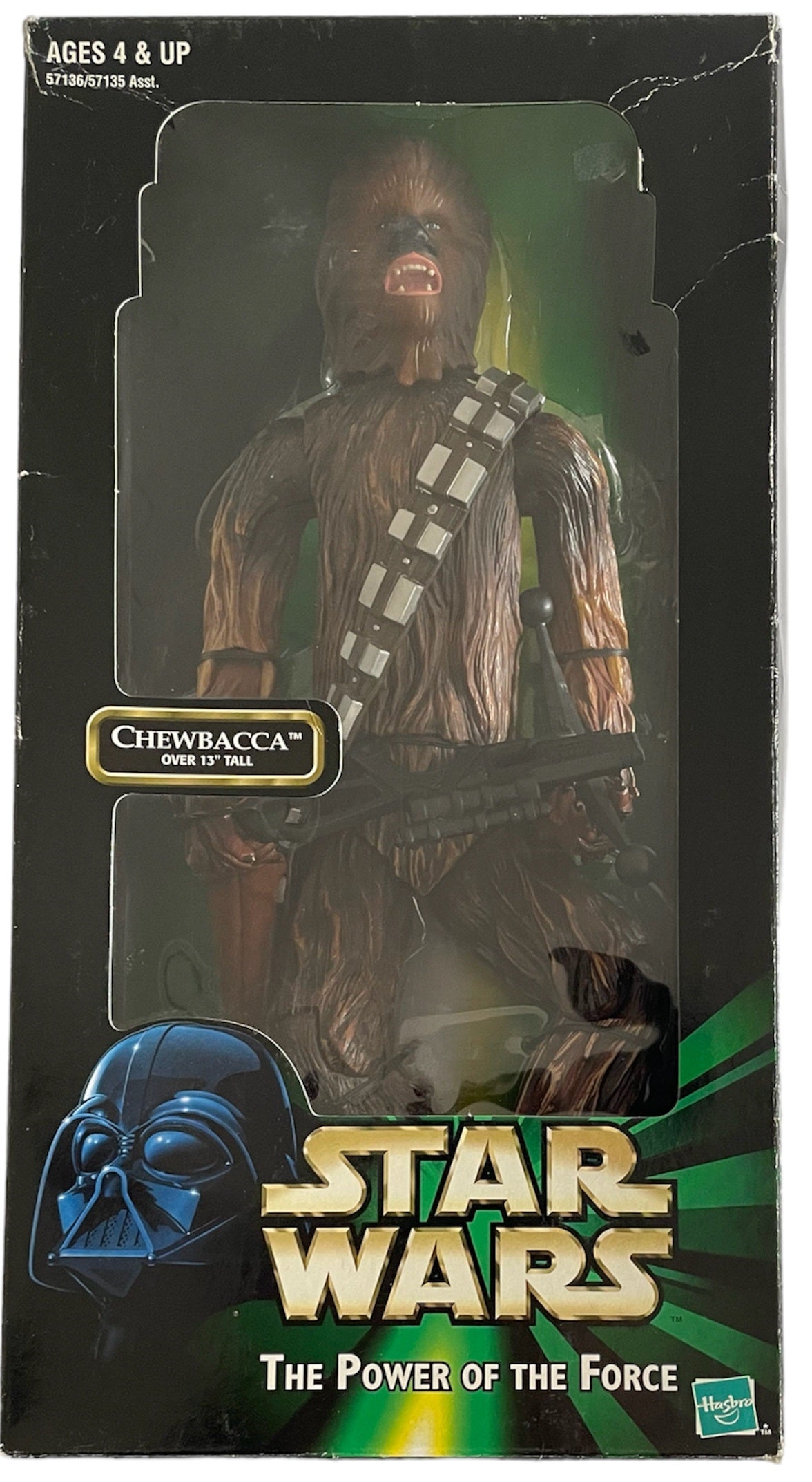 Vintage 1999 Star Wars The Power Of The Force - Return Of The Jedi Chewbacca 13 Inch Tall Action Figure - Factory Sealed Shop Stock Room Find