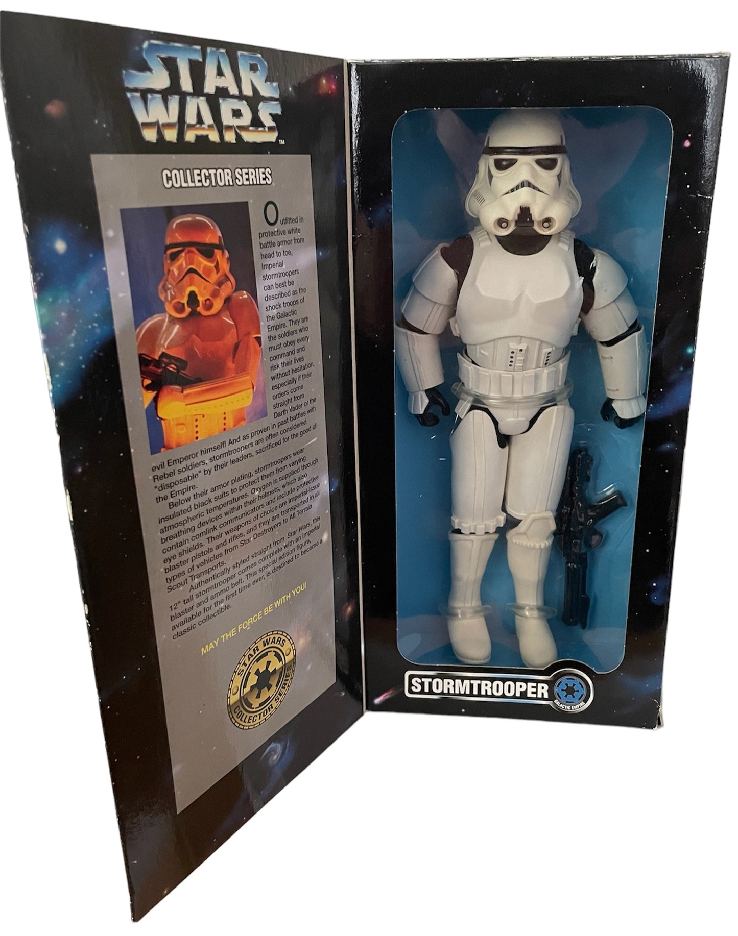 Vintage Kenner 1996 Star Wars Collector Series Galactic Empire Stormtrooper 12 Inch Fully Poseable Action Figure - Factory Sealed Shop Stock Room Find