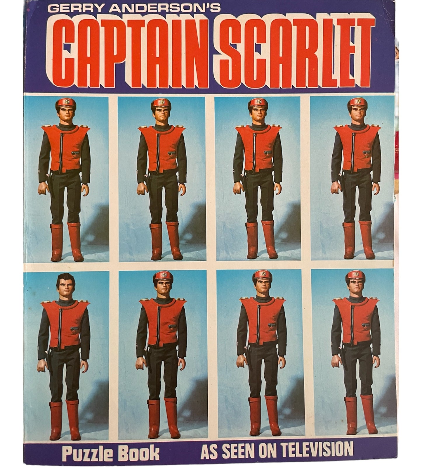 Vintage 1967 Century 21 - Gerry Andersons Captain Scarlet & The Mysterons Puzzle Book - Quizzes, Mazes, Drawing, Painting, Games &amp; Dot To Dots - Fantastic Condition Ultra Rare Item