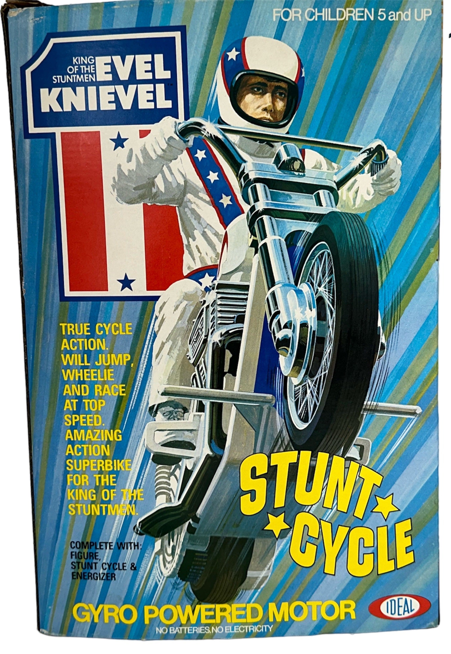 VTG Evel Knievel and his stunt newest bike