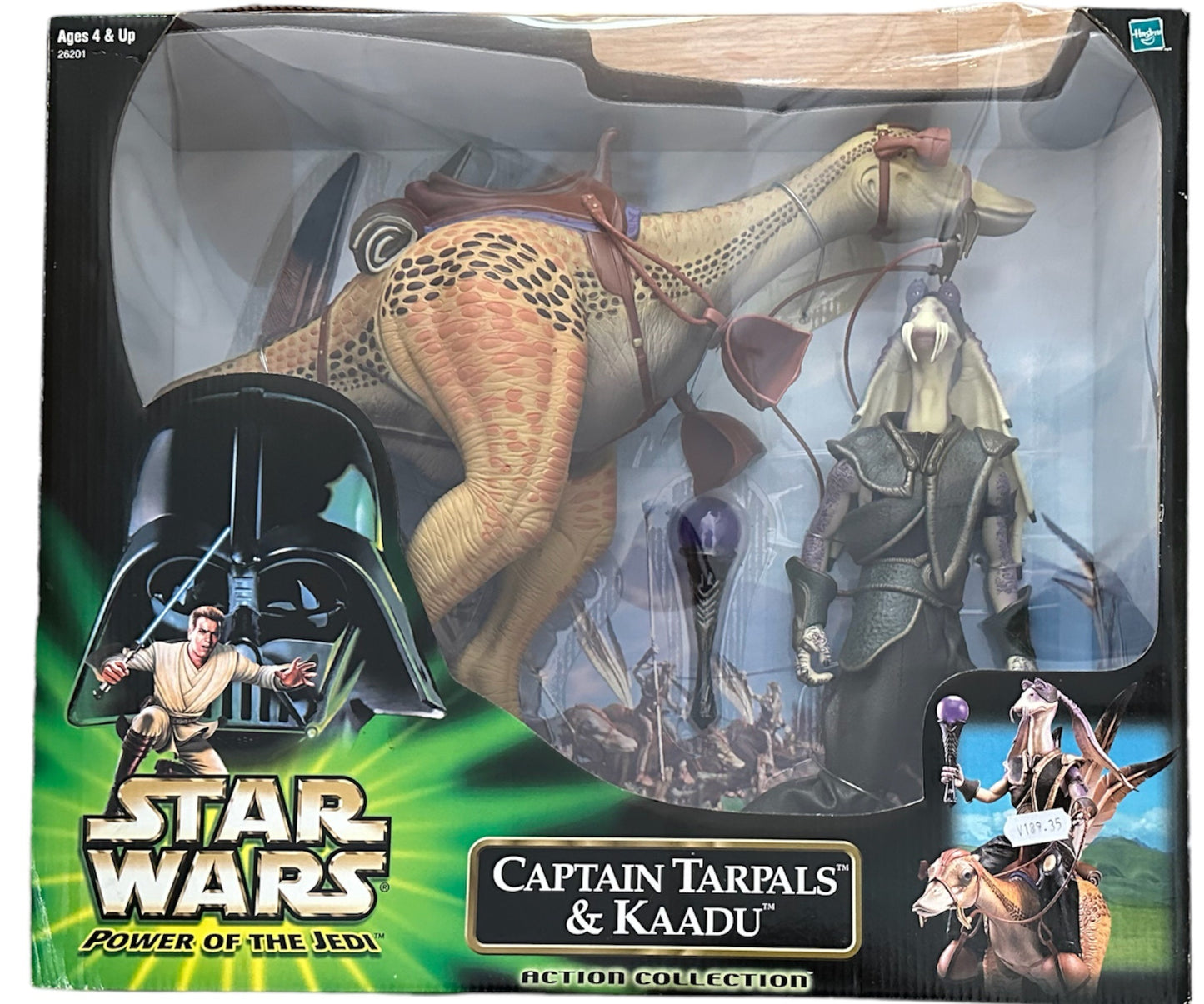 Vintage 2000 Star Wars The Power Of The Jedi Action Collection - Captain Tarpals & Kaadu 12 Inch Action Figure Set - Brand New Factory Sealed Shop Stock Room Find