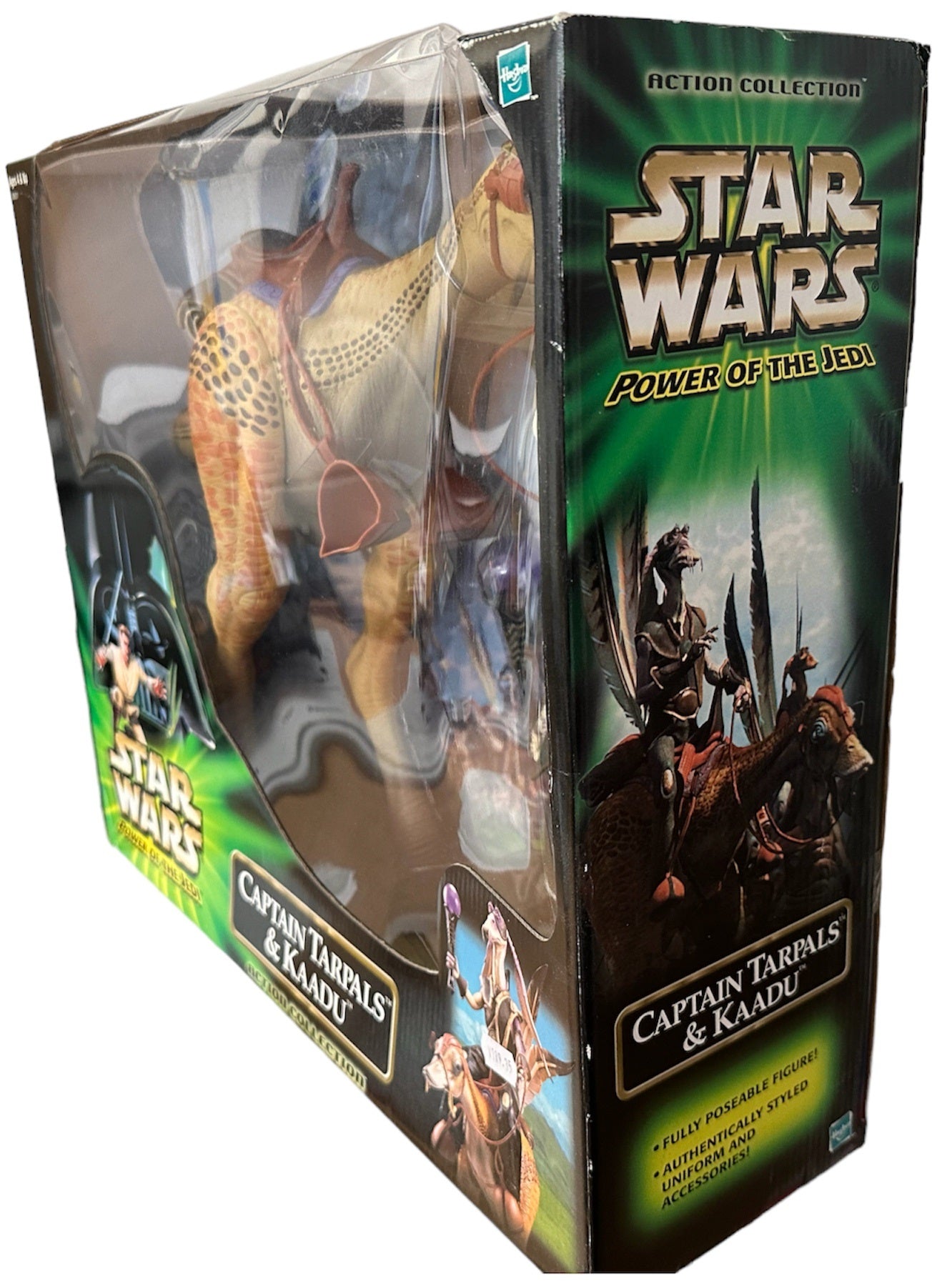 Vintage 2000 Star Wars The Power Of The Jedi Action Collection - Captain Tarpals & Kaadu 12 Inch Action Figure Set - Brand New Factory Sealed Shop Stock Room Find