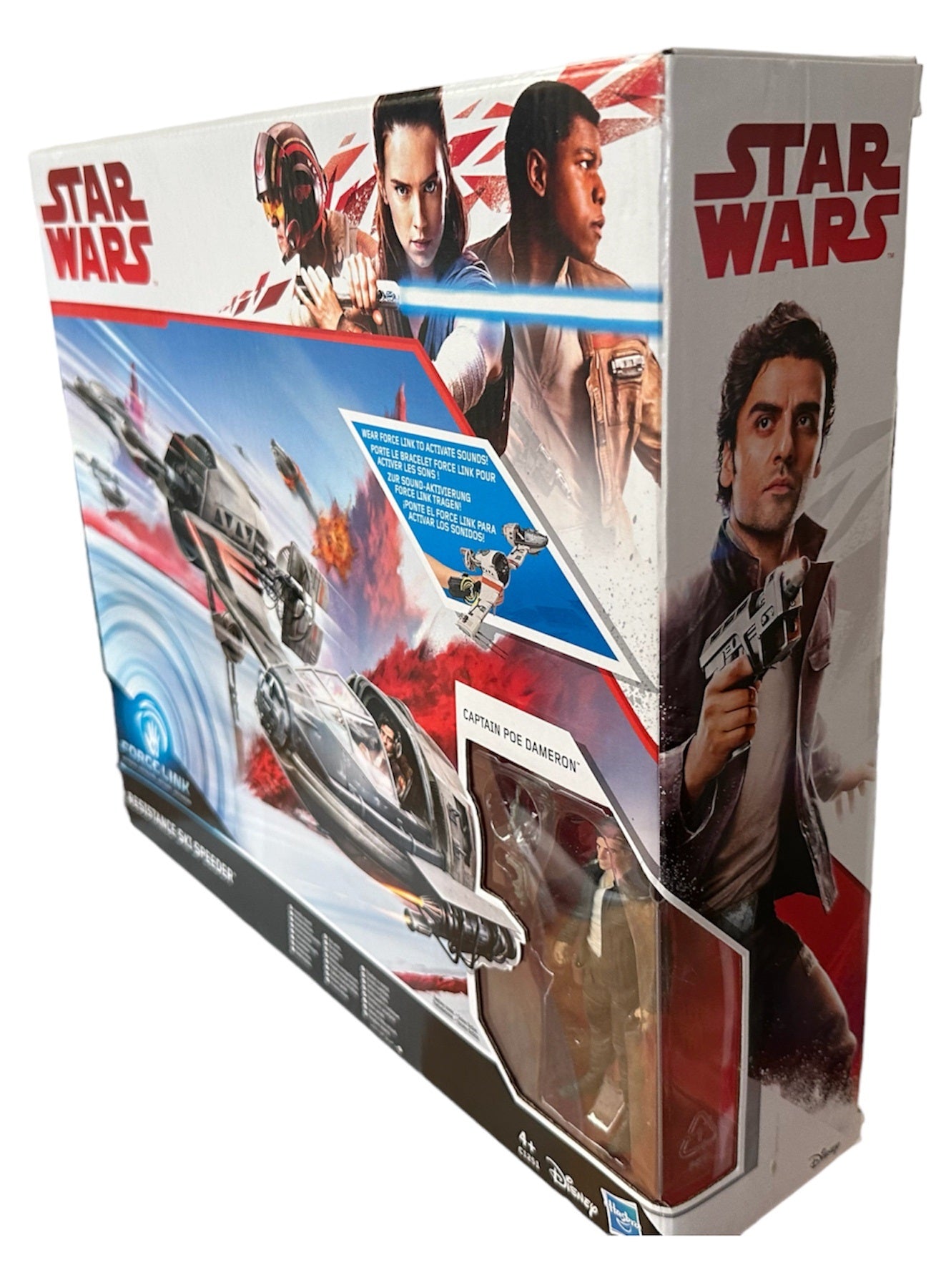 2016 Star Wars Episode VIII The Last Jedi Force Link Resistance Ski Speeder With Captain Poe Dameron Action Figure - Brand New Factory Sealed Shop Stock Room Find