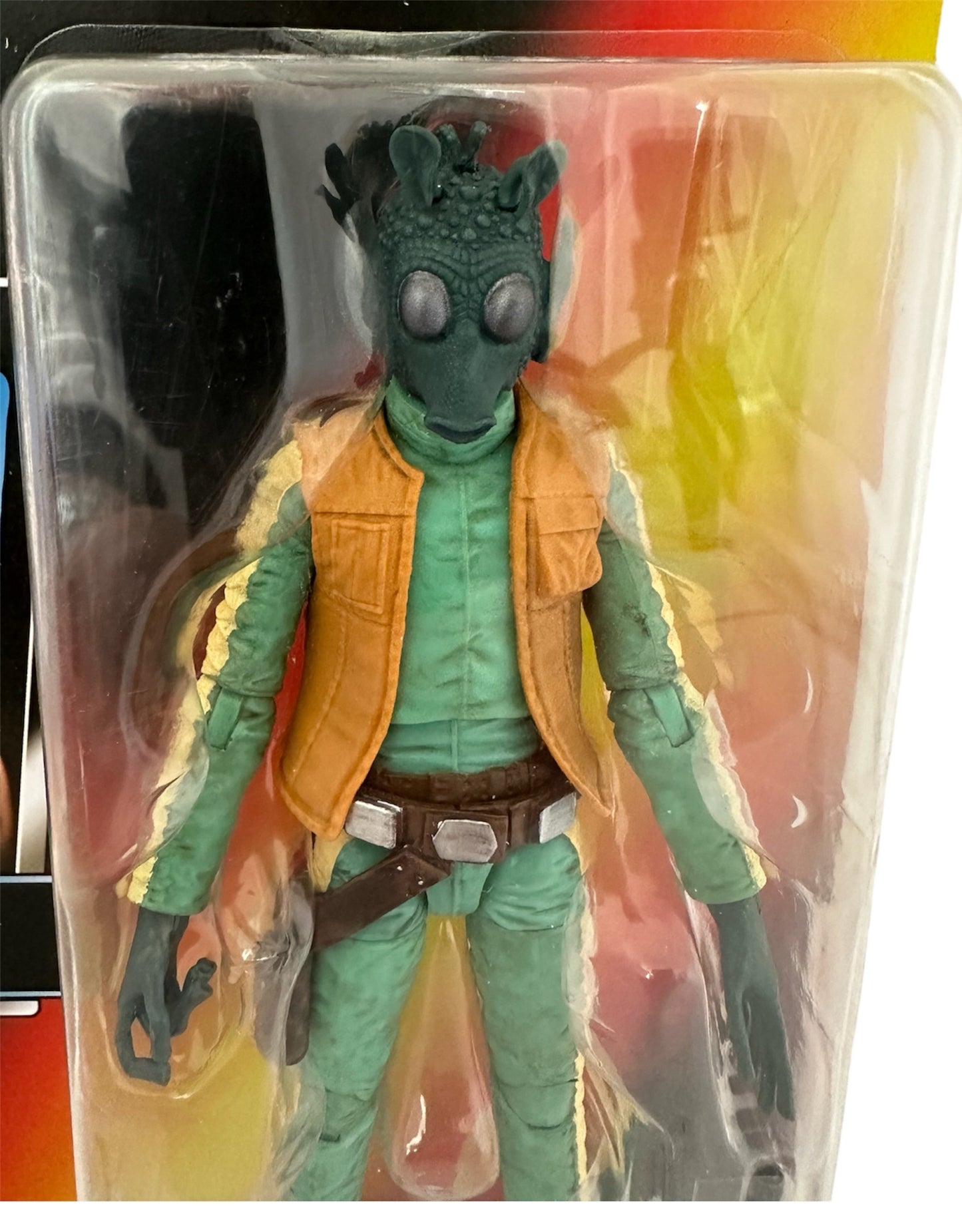 Lucas Film 50th Anniversary Star Wars The Power Of The Force Greedo The Bounty Hunter 6 Inch Action Figure - Limited Edition Collectors Series - Factory Sealed