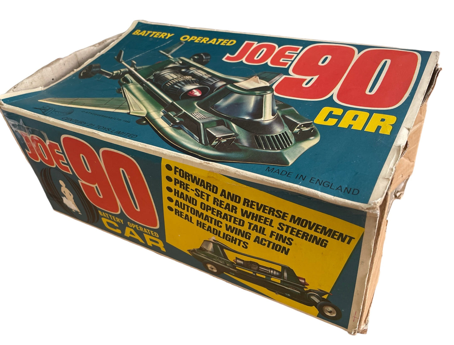 Vintage Century 21 Toys 1968 Gerry Anderson Joe 90 Remote Controlled - Mac's Flying Car Good Condition And Working - In The Original Box - Ultra Rare