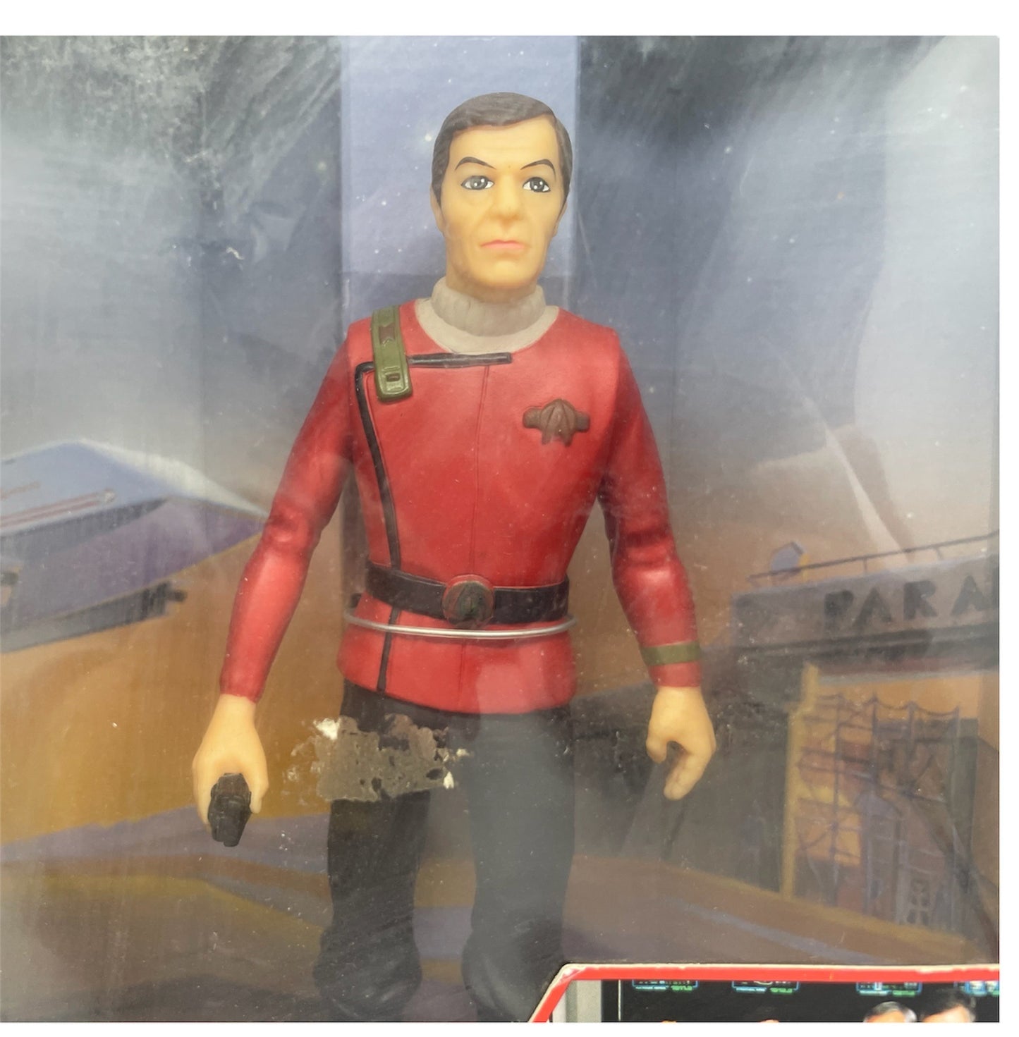 Vintage 1989 Galoob Star Trek The Final Frontier Limited Edition Dr Leonard Bones McCoy 8 Inch Figure With Nimbus III Backdrop - Shop Stock Room Find