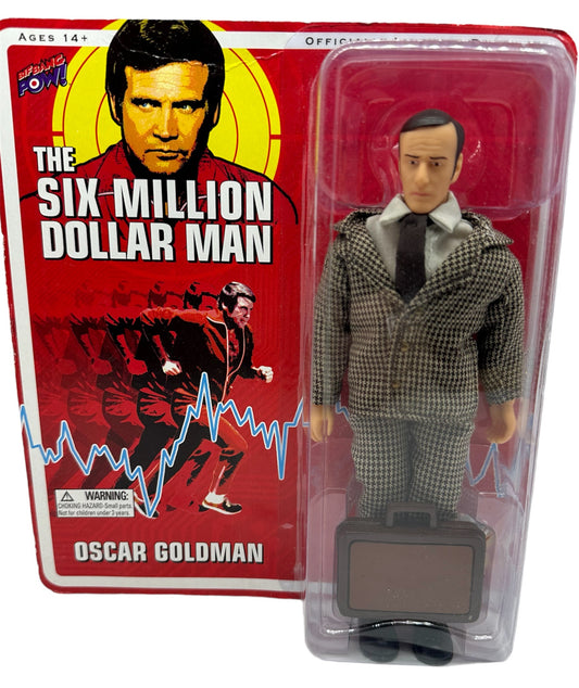 Vintage Biff Bang Pows 2012 - The Six Million Dollar Man Oscar Goldman 8 Inch Mego Style Action Figure With His OSI Briefcase - Brand New Factory Sealed Shop Stock Room Find