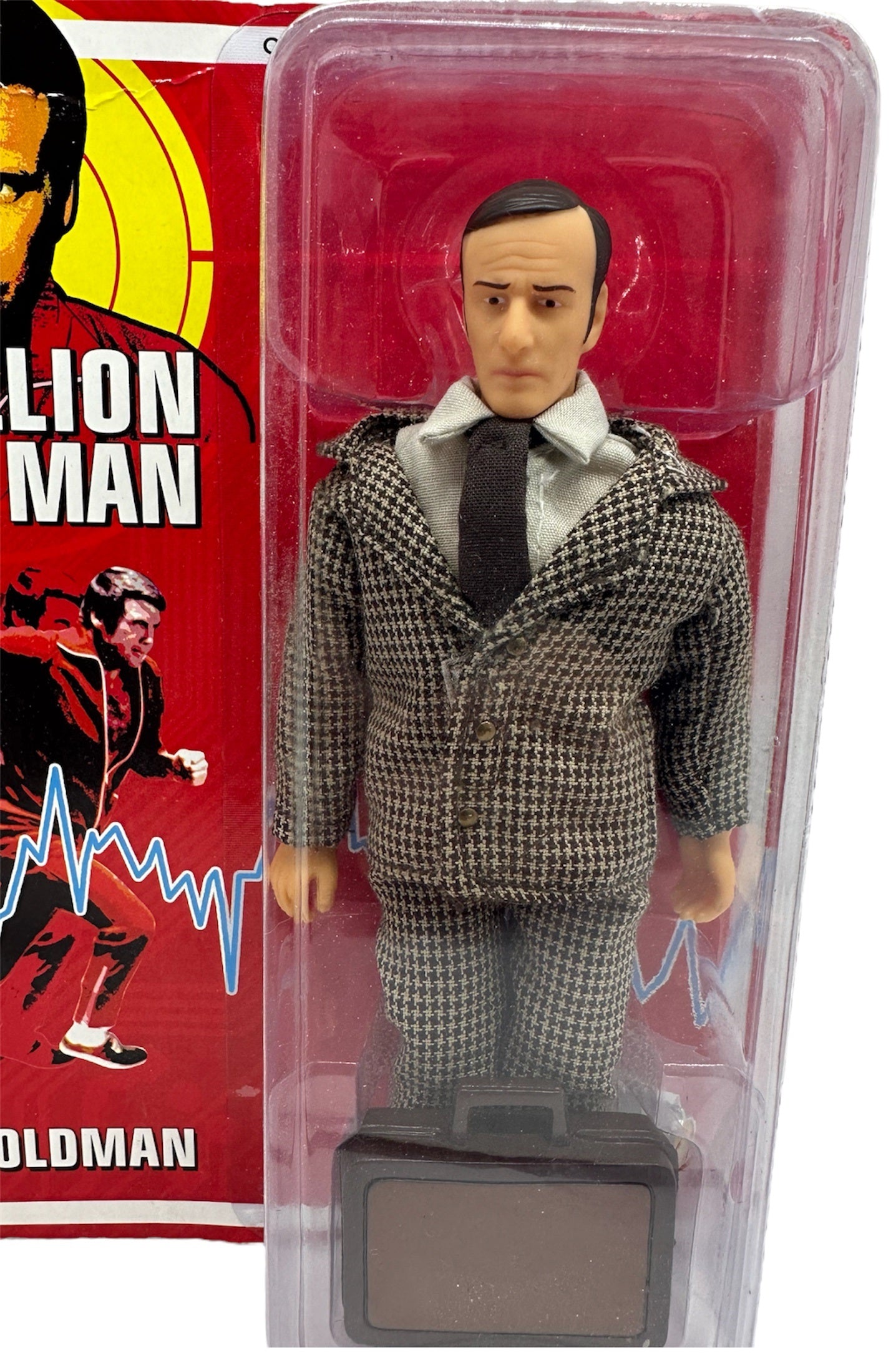 Vintage Biff Bang Pows 2012 - The Six Million Dollar Man Oscar Goldman 8 Inch Mego Style Action Figure With His OSI Briefcase - Brand New Factory Sealed Shop Stock Room Find