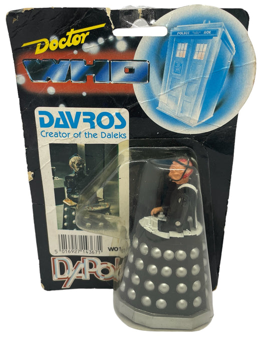 Vintage Dapol 1987 Dr Who Classic Davros Creator Of The Daleks Action Figure - Mint On&nbsp; Card - Shop Stock Room Find