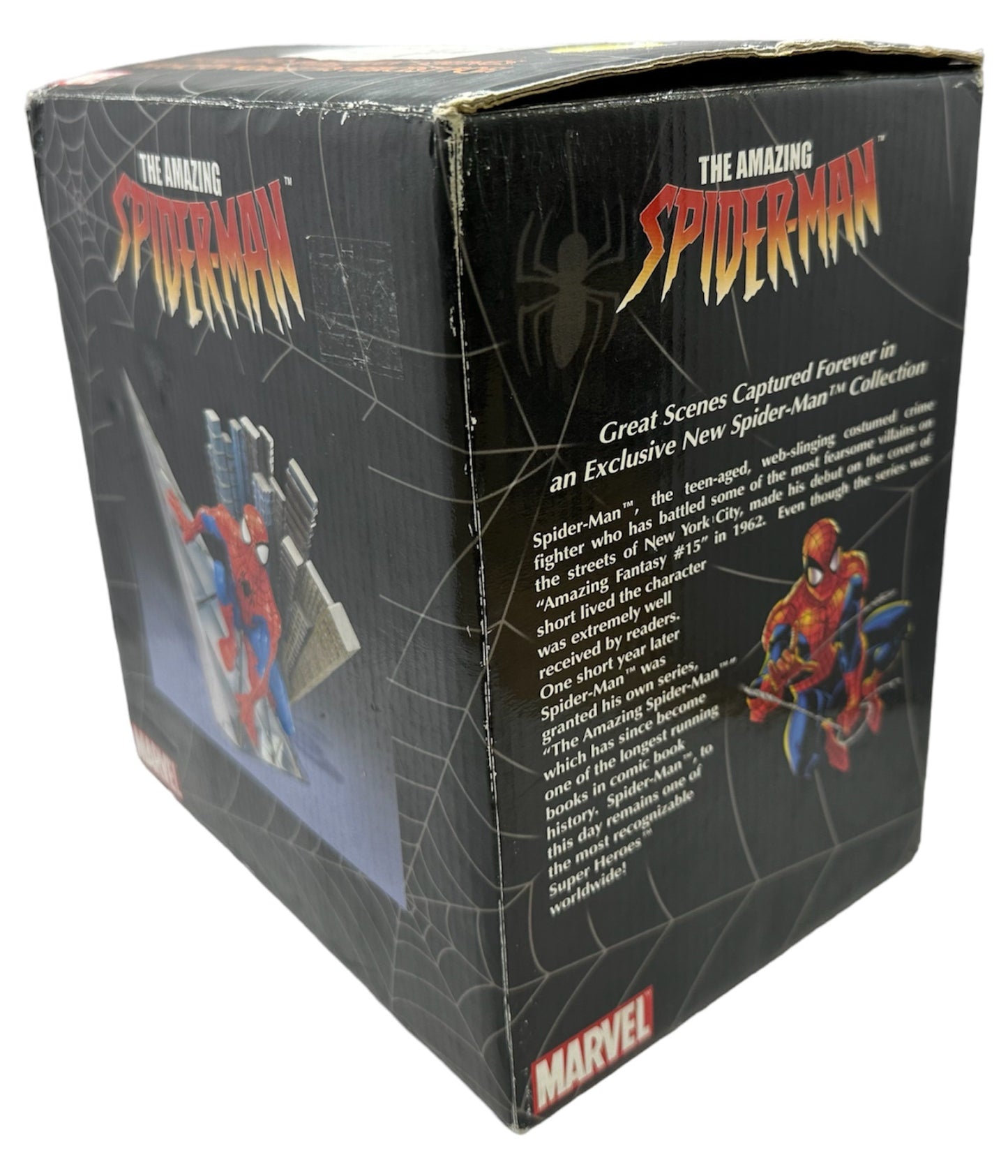 Vintage 2005 Marvels The Amazing Spiderman Special Limited Edition Hand Painted Figurine Statue - Factory Sealed Shop Stock Room Find