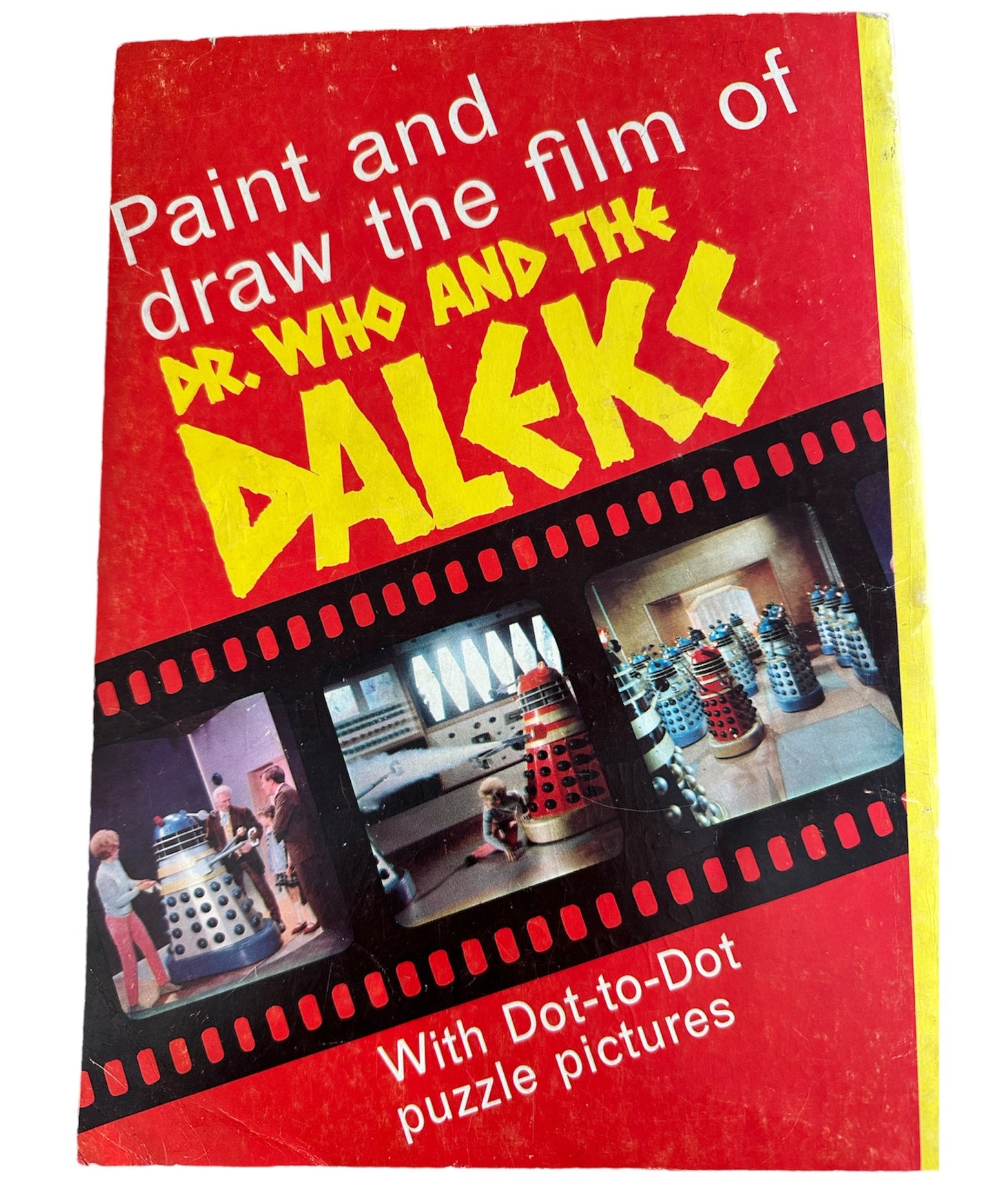 Vintage 1965 Dr Who And The Daleks Paint And Draw The Film Colouring and Activity Book - Good Condition