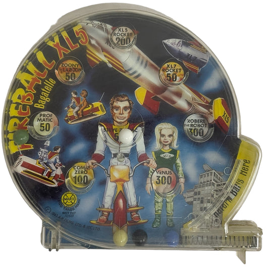 Vintage Louis Marx 1963 Gerry Andersons Fireball XL5 Bagatelle Pin Ball Game - Very Good Condition In Working Condition