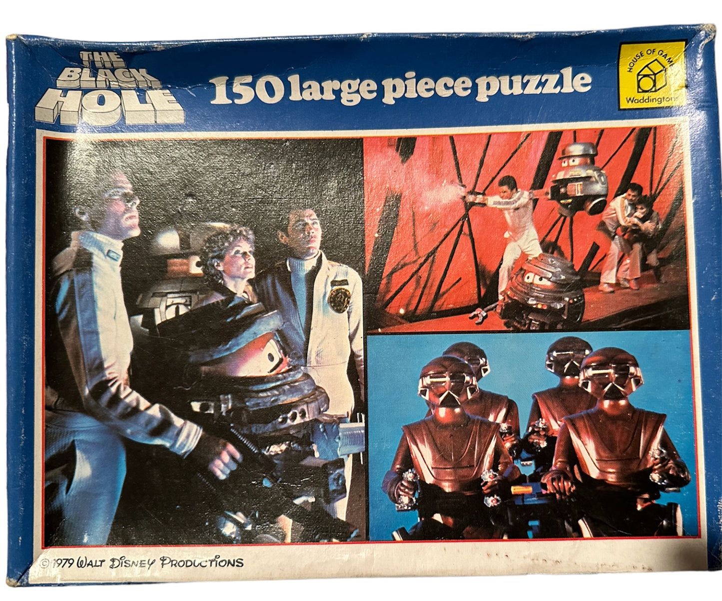 Vintage 1979 The Black Hole - The Movie - 150 Large Piece Interlocking Jigsaw Puzzle No. 171C - 100% Complete - In The Original Box