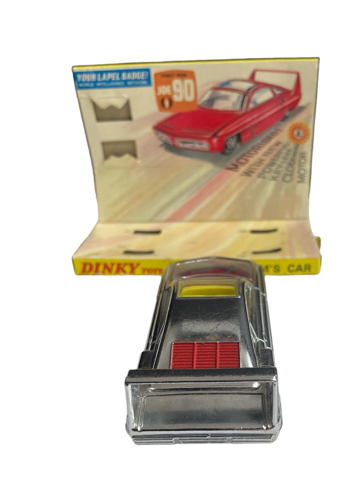 Vintage 1967 Gerry Andersons Joe 90 Dinky Toys Number 108 Sam Loover Sam's  Car Diecast Replica Vehicle With Pull Back And Go Action - With Display 