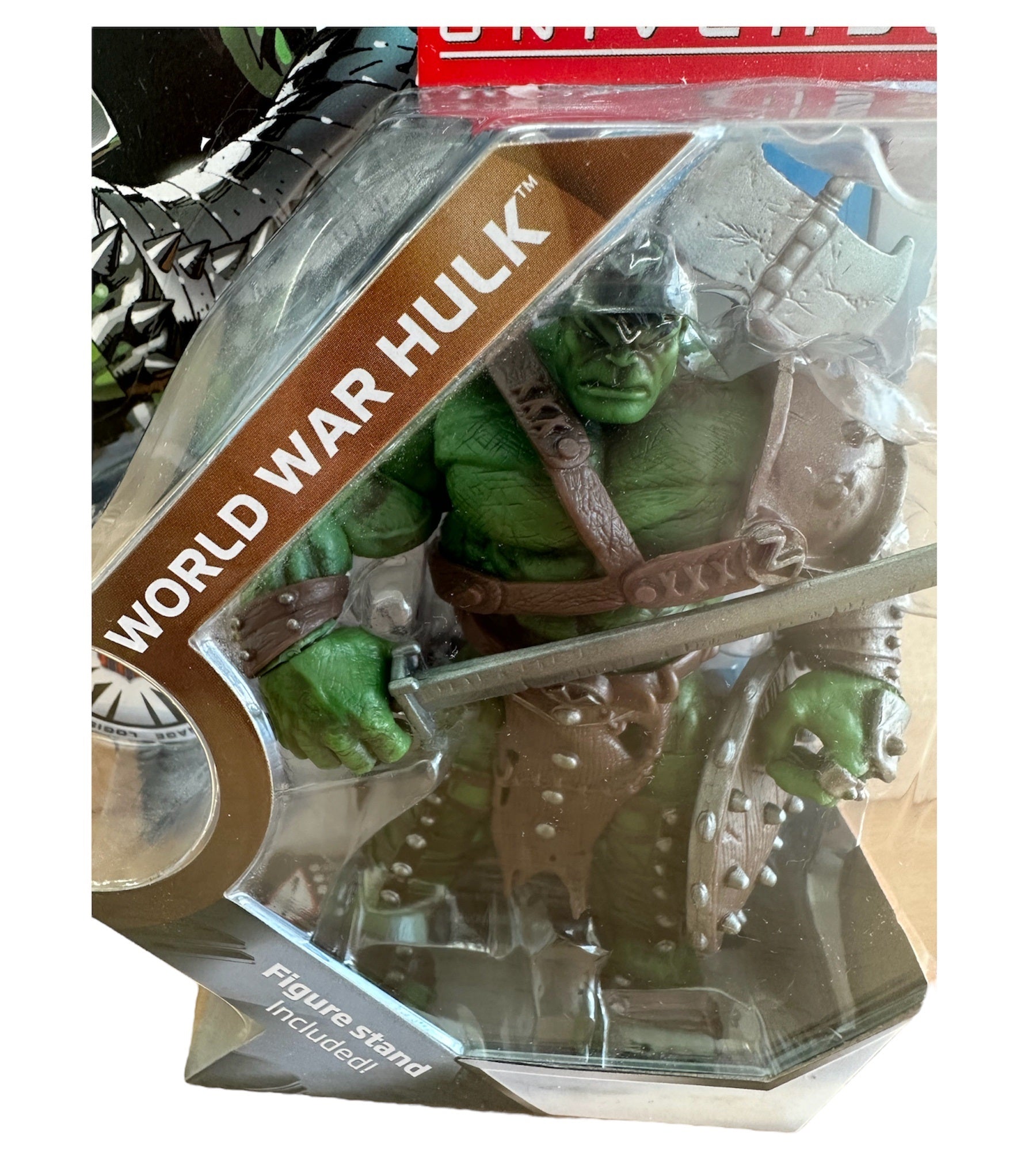 Vintage 2010 Marvel Universe Series 3 - No. 003 World War Hulk 3 3/4 Inch  Action Figure With Display Stand - Brand New Factory Sealed Shop Stock Room 