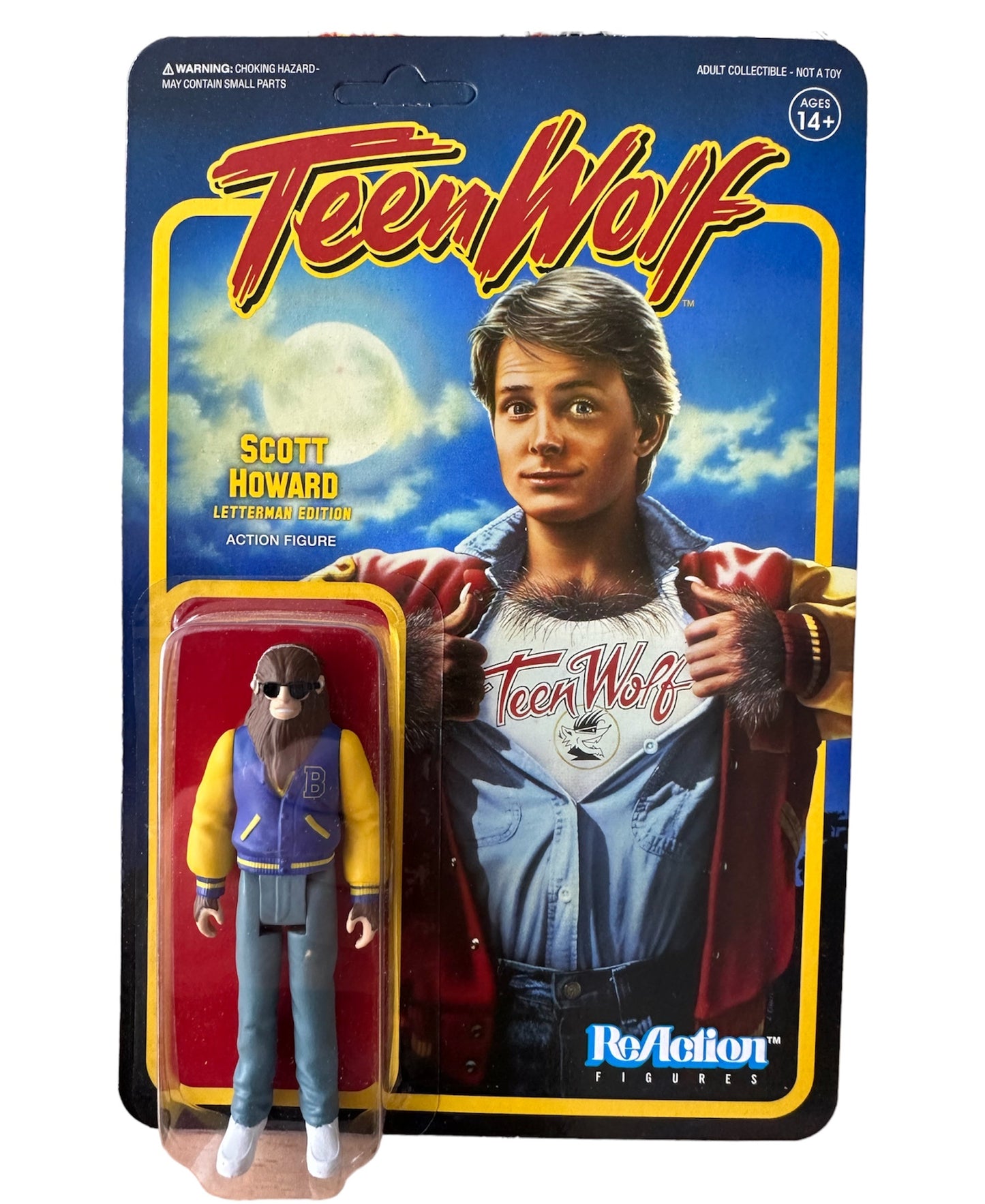 Super 7 2018 ReAction Figures Teen Wolf - Scott Howard Letterman Edition 4 Inch Fully Posable Action Figure - Brand New Shop Stock Room Find