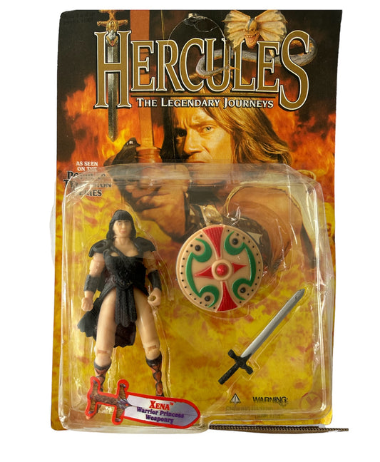 Vintage 1998 Hercules The Legendary Journeys - Xena Warior Princess Weaponry Variant 5 Inch Action Figure - Brand New Factory Sealed Shop Stock Room Find