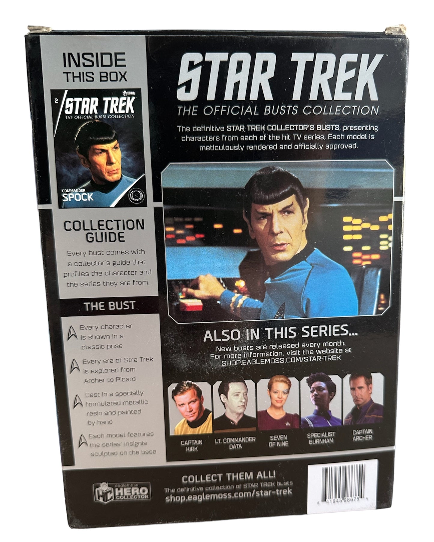 Star Trek The Official Bust Collection No. 2 - Commander Spock Collectors Bust - Brand New Factory Sealed