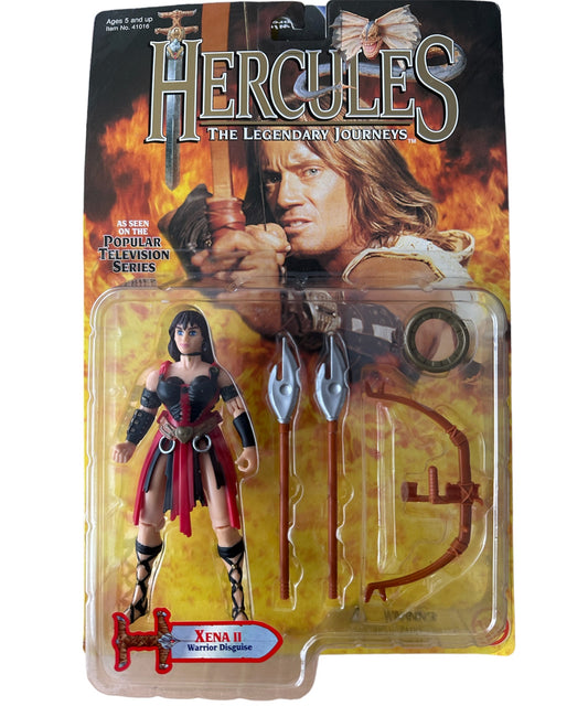 Vintage 1998 Hercules The Legendary Journeys - Xena II Warior Disguise 5 Inch Action Figure - Brand New Factory Sealed Shop Stock Room Find