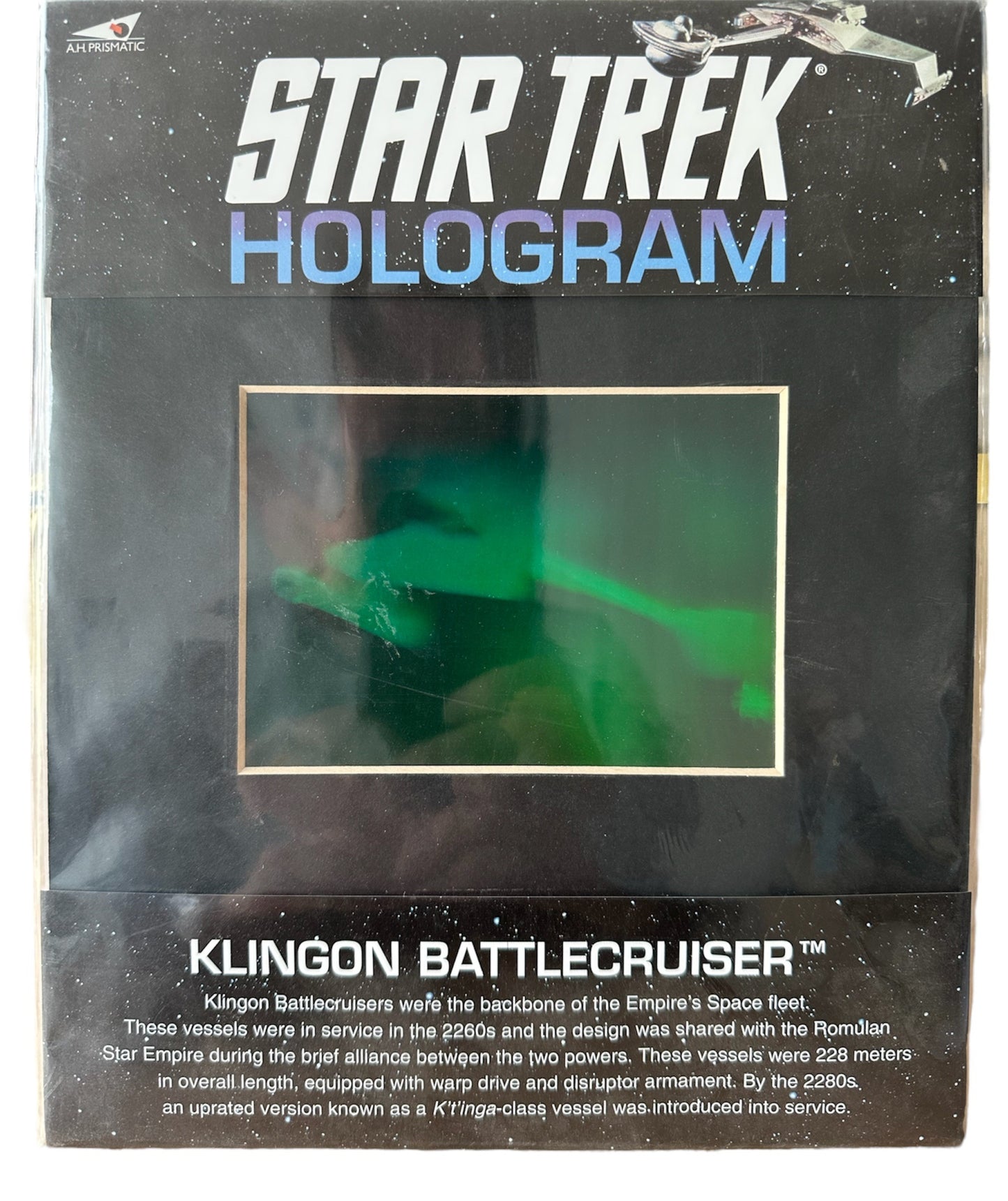 Vintage 1991 Star Trek The Original Series Klingon Battlecruiser Hologram  - Brand New Shop Stock Room Find Shop Stock Room Find