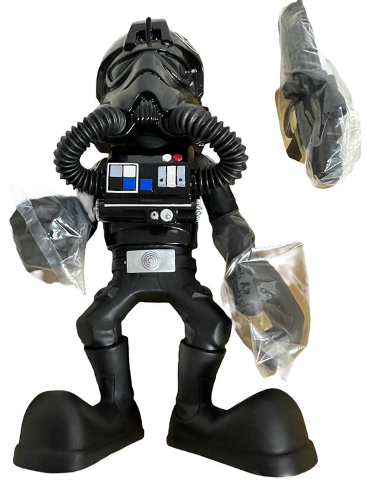 Vintage Medicom 2006 Star The Saga Wars Collector Series Tie Fighter Pilot 8 Inch Vinyl Caricature Style Poseable Action Figure - Shop Stock Room Find