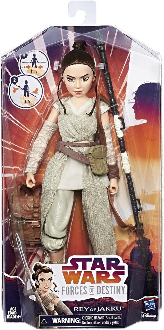 Vintage 2016 Star Wars Forces Of Destiny Rey Of Jakku 12 Inch Action Figure - Brand New Factory Sealed Shop Stock Room Find