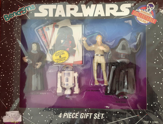 Vintage Star The Original Trilogy BendEms 4 Piece Gift Set - Bendable Collectable Poseable Action Figures Set Number 1 - Brand New Factory Sealed Shop Stock Room Find