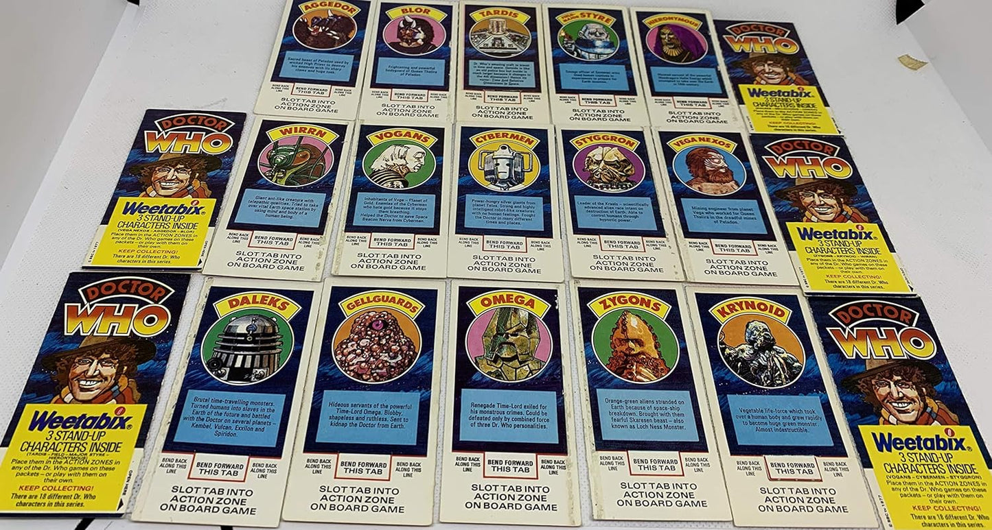 Vintage Dr Doctor Who 1977 Weetabix Series II Set Of 20 Cards - Fantastic Condition