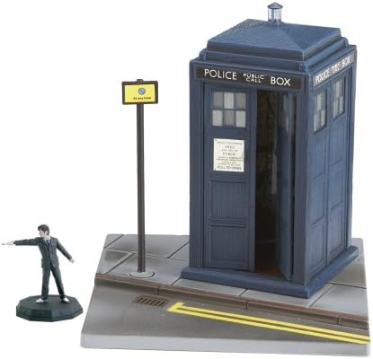 Vintage 2006 Dr Who Micro Universe - The TARDIS With The 10th Doctor Figure - Factory Sealed Shop Stock Room Find