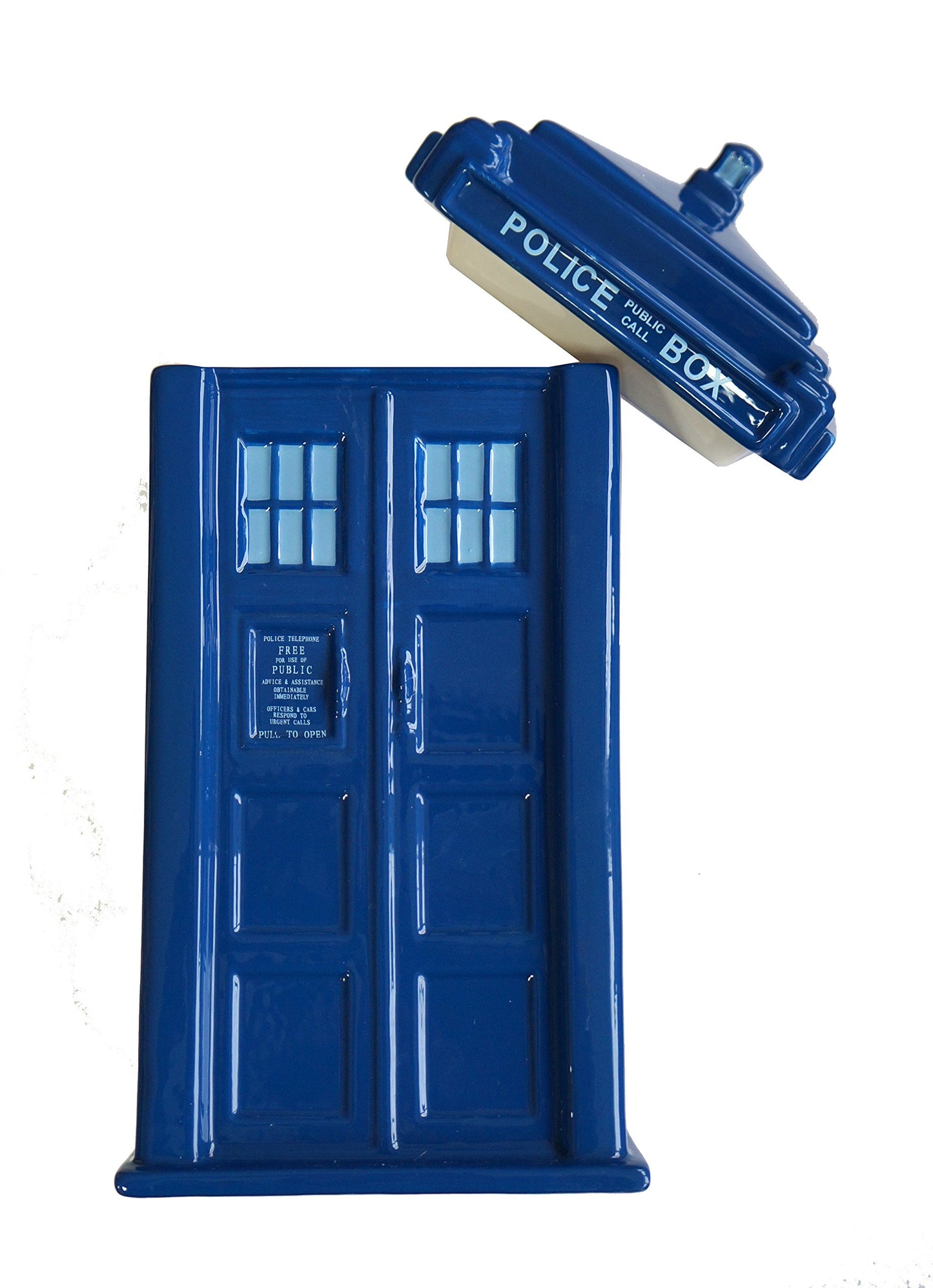 Vintage Cards Inc 1996 Doctor Dr Who - Collectors Limited Edition Ceramic Tardis Cookie Jar - Brand New Shop Stock Room Find