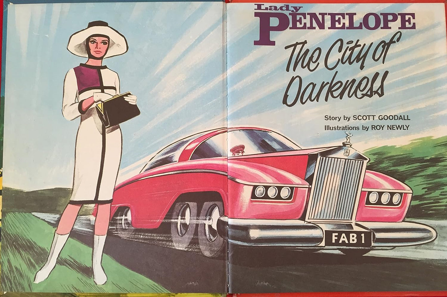 Vintage 1964 Gerry Andersons Lady Penelope in The City Of Darkness Annual Style Hardback Book