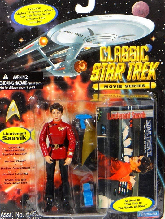 Vintage Playmates 1995 Classic Star Trek Movie Series Lieutenant Saavik Action Figure from Star Trek II The Wrath Of Khan - Brand New Factory Sealed Shop Stock Room Find