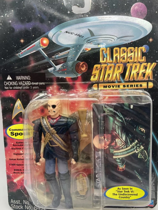 Vintage Playmates 1995 Classic Star Trek Movie Series General Chang Action Figure from Star Trek VI The Undiscovered Country - Brand New Factory Sealed Shop Stock Room Find