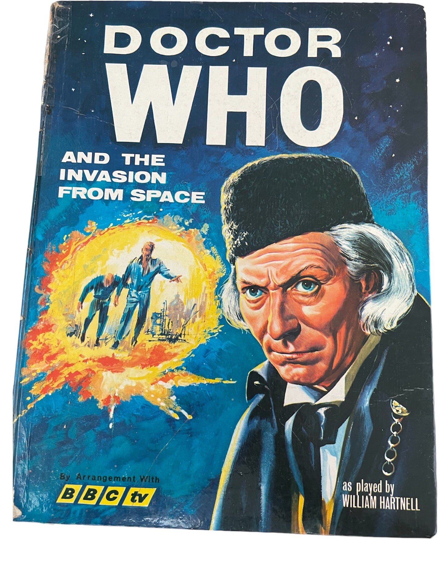 Vintage Doctor Who And The Invasion From Space Annual 1966 William Hartnell as the Dr. - Good Condition Very Rare Hardback Book.