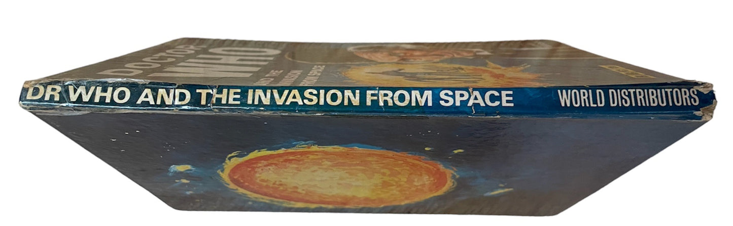 Vintage Doctor Who And The Invasion From Space Annual 1966 William Hartnell as the Dr. - Good Condition Very Rare Hardback Book.