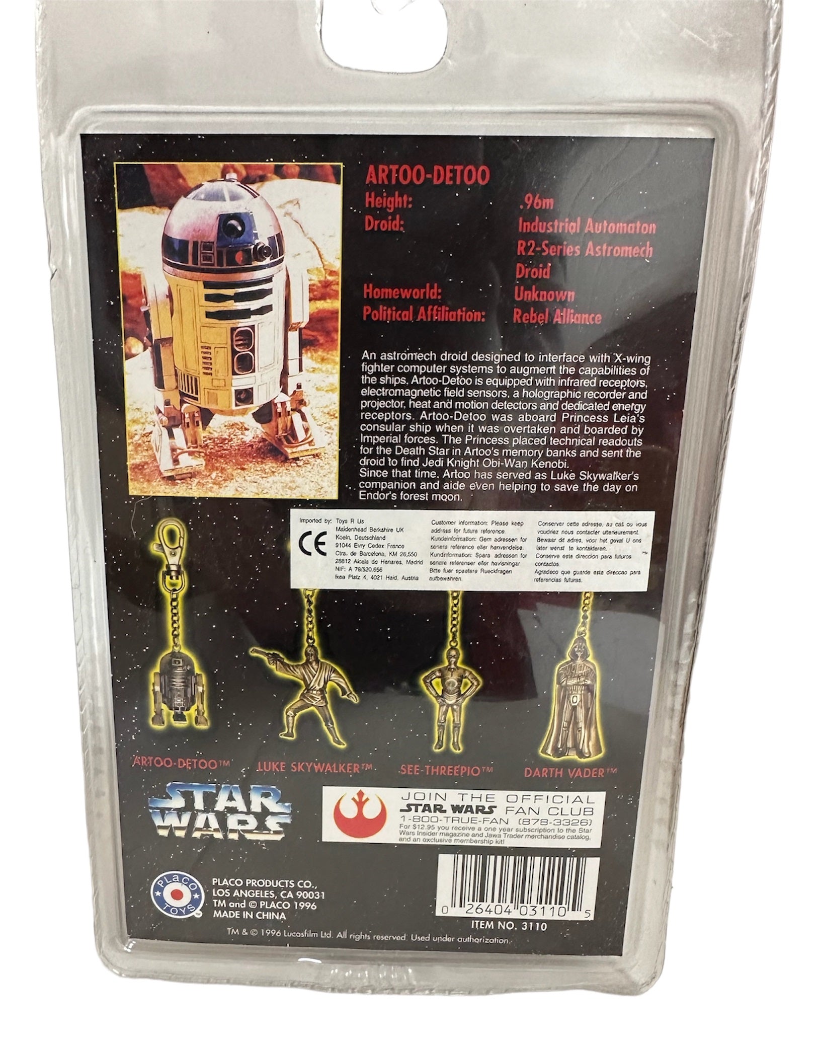 Vintage 1996 Star Wars Character Artoo-Detoo (R2-D2) Die Cast Metal Ke –  Midas Touch Toys, Games And Collectables