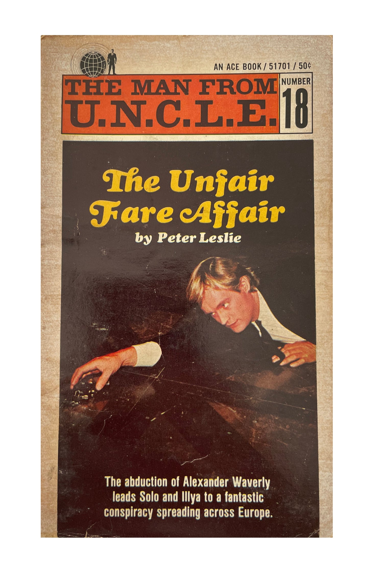 Vintage The Man From U.N.C.L.E The Unfair Fare Affair Paperback Novel 1968 By Peter Leslie