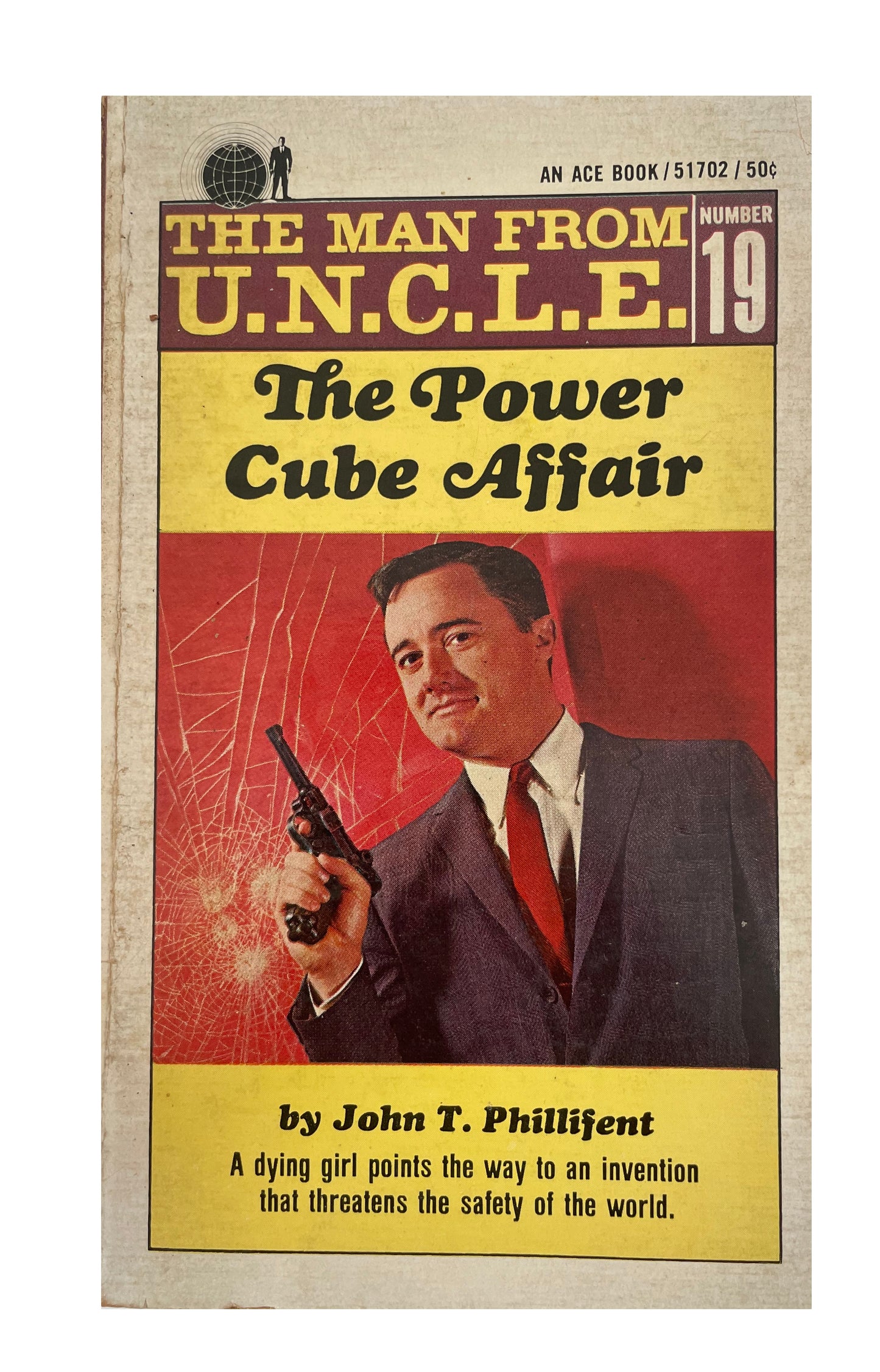 Vintage The Man From U.N.C.L.E The Power Cube Affair Paperback Novel 1968 By John T. Phillifent