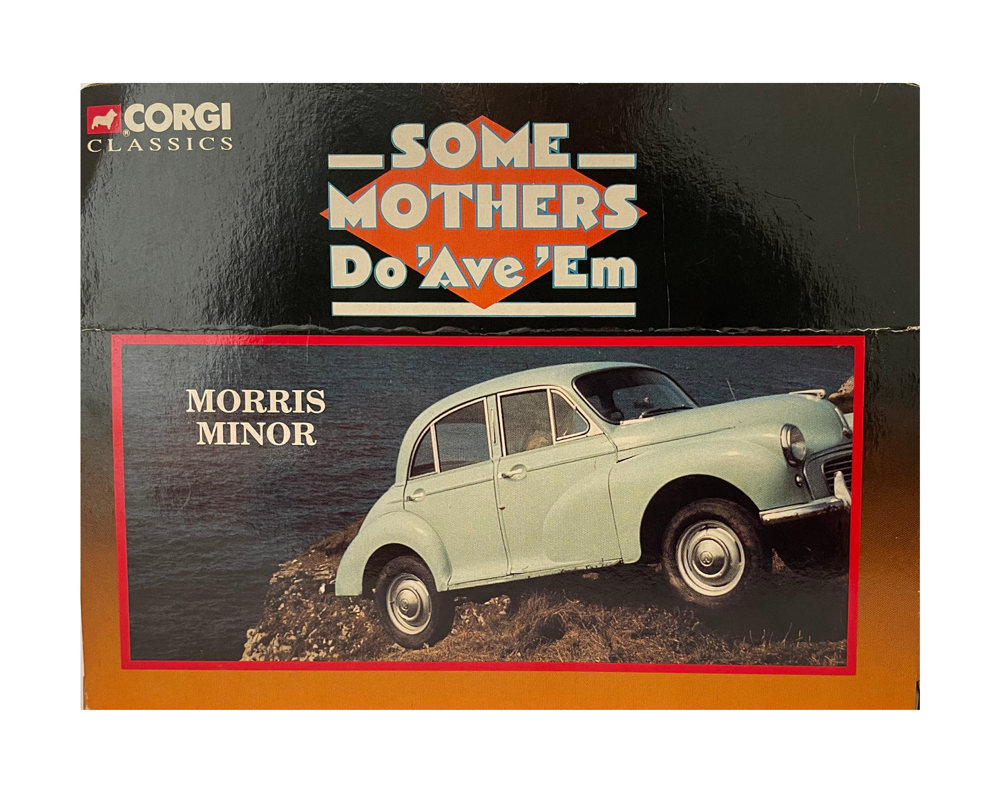 Vintage Corgi Classic's 1995 Some Mother Do Ave Em  - Frank Spencers Morris Minor Die Cast Replica 1.43 Scale Model Vehicle - Brand New Shop Stock Room Find