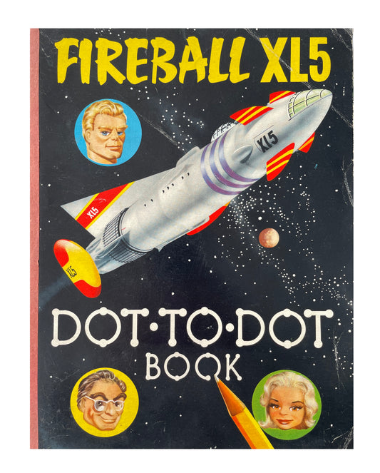 Vintage Gerry Andersons 1964 Ultra Ultra Rare Fireball XL5 Dot To Dot Activity Book - As Seen In The Television Series